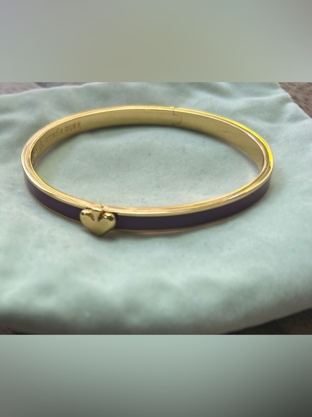 kate spade Gold and Purple Enamel Bangle